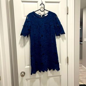 Navy blue dress cutout size medium